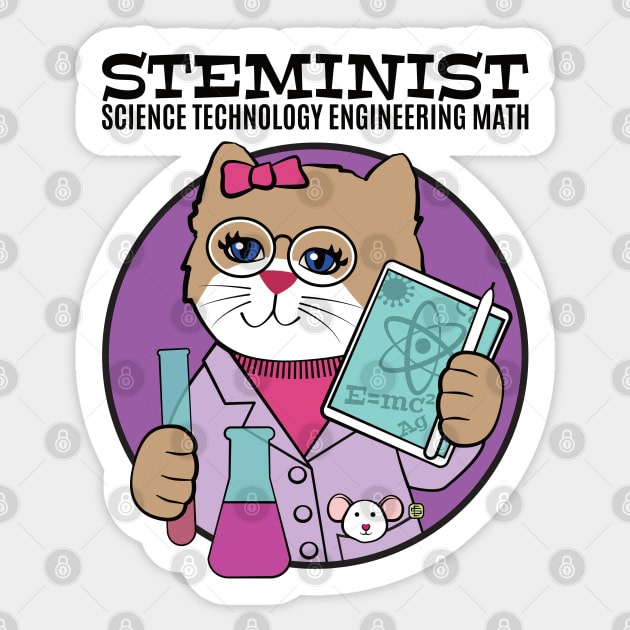 STEMinist Women in Science Sticker by Sue Cervenka